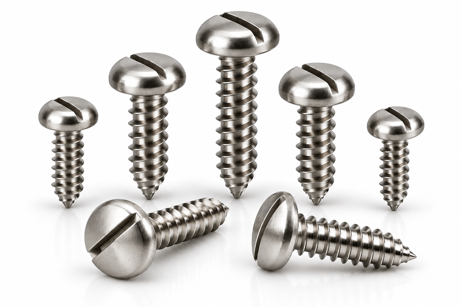 DIN 7971 Slotted Pan Head Self Tapping Screw – stainless steel fastener by Accurate Fastners