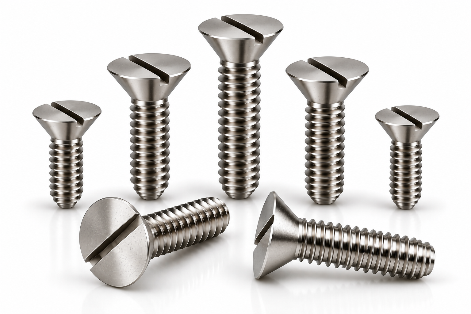 DIN 963 Slotted CSK Screw – stainless steel fastener by Accurate Fastners
